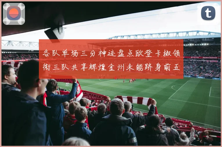 各队单场三分神迹盘点欧登卡椒领衔三队共享辉煌金州未能跻身前五